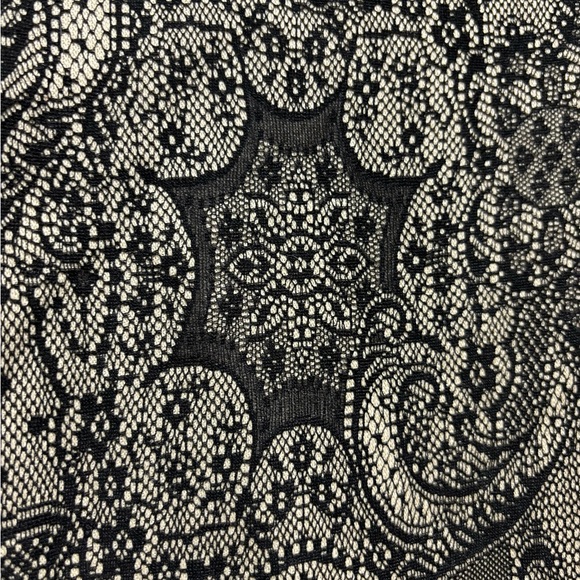 ANNE TAYLOR Black / Cream colored Skirt - size 10 - Picture 2 of 9